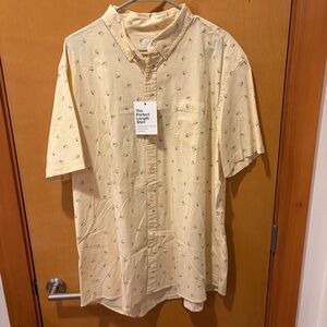 Men's sonoma new nwt yellow margaritas xxl perfect length Short Sleeve Shirt